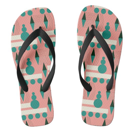 MID CENTURY MODERN Patroonpatroon Teenslippers (Voetbed)