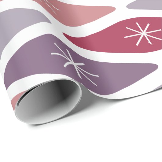 Mid-Century Modern Pattern Cadeaupapier (Rol Hoek)