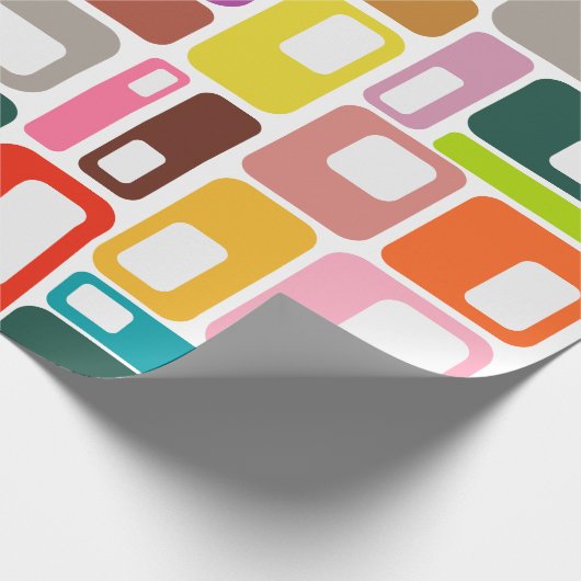 Mid-Century Modern Pattern Cadeaupapier (Hoek)