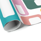 Mid-Century Modern Pattern Cadeaupapier (Rol Hoek)