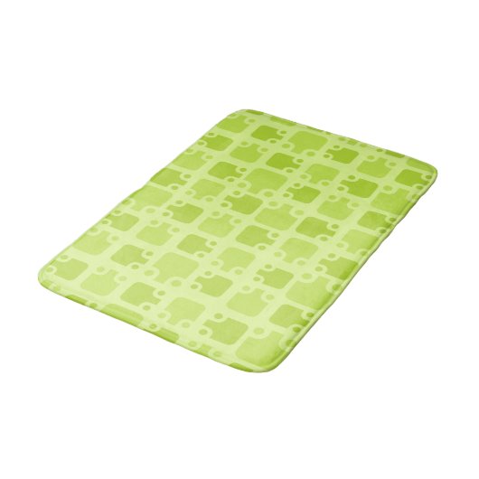 Mid Century Modern Pattern Chartreuse Badmat (Gekanteld)