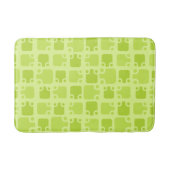 Mid Century Modern Pattern Chartreuse Badmat (Voorkant)