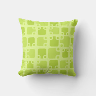 Mid Century Modern Pattern Chartreuse Kussen