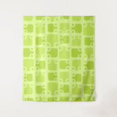 Mid Century Modern Pattern Chartreuse Wandkleed (Voorkant)