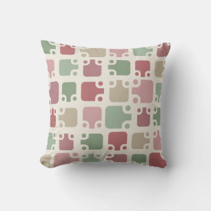 Mid Century Modern Pattern Christmas Kussen