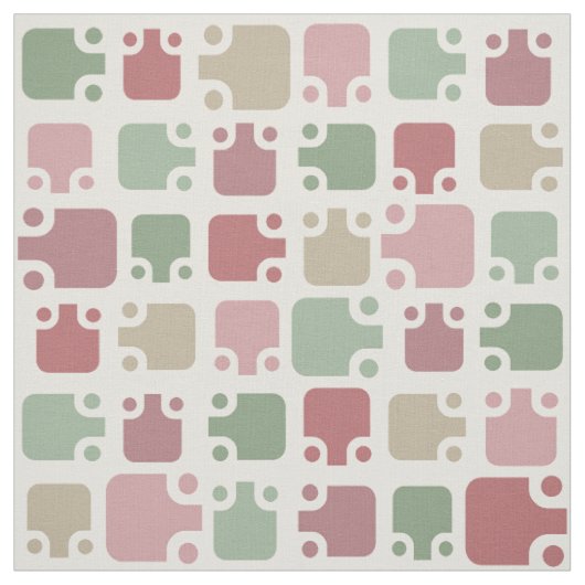 Mid Century Modern Pattern Christmas Stof (Swatch)