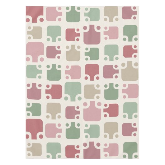 Mid Century Modern Pattern Christmas Tafelkleed (Voorkant)