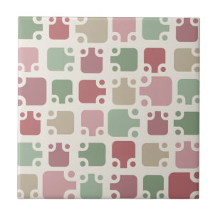 Mid Century Modern Pattern Christmas Tegeltje