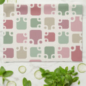 Mid Century Modern Pattern Christmas Theedoek (Gevouwen)