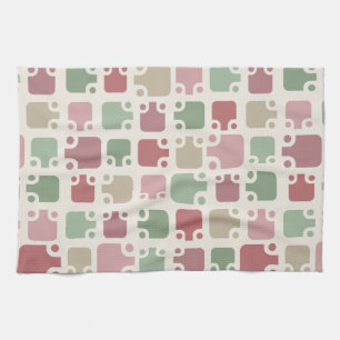 Mid Century Modern Pattern Christmas Theedoek