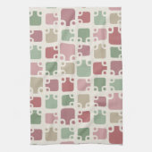 Mid Century Modern Pattern Christmas Theedoek (Verticaal)