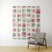 Mid Century Modern Pattern Christmas Wandkleed (In situ)