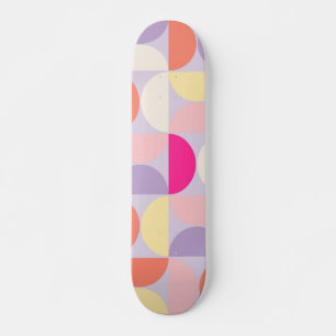 Mid Century Modern Pattern Colorful Collage Persoonlijk Skateboard