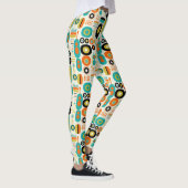 Mid Century Modern Pattern Colorful Retro Stylish Leggings (Rechts)