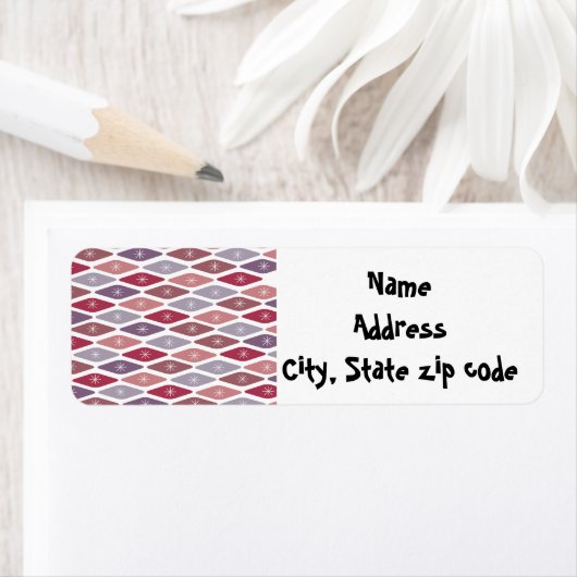 Mid-Century Modern Pattern Etiket (Insitu)