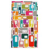 Mid-Century Modern Pattern Klein Cadeauzakje (Voorkant)