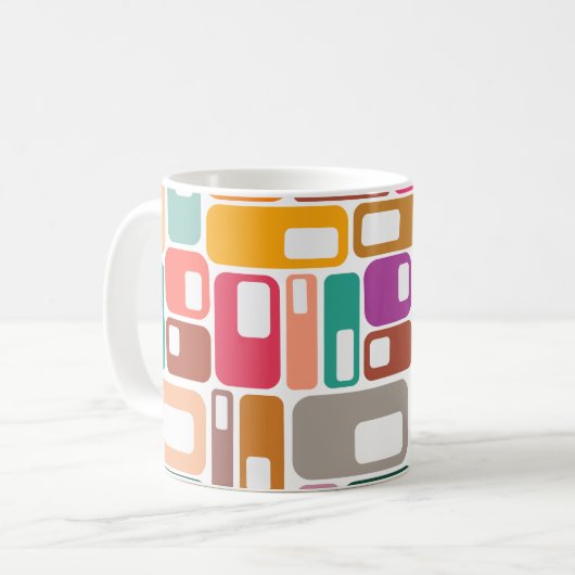 Mid-Century Modern Pattern Koffiemok (Voorkant links)