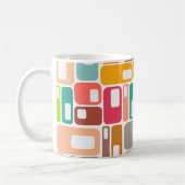 Mid-Century Modern Pattern Koffiemok (Links)