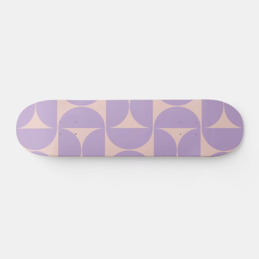 Mid Century Modern Pattern Lavender Persoonlijk Skateboard (Horizontaal)