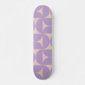 Mid Century Modern Pattern Lavender Persoonlijk Skateboard (Voorkant)
