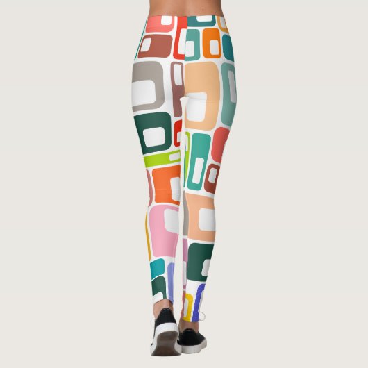 Mid-Century Modern Pattern Leggings (Achterkant)
