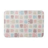 Mid Century Modern Pattern Pastel Badmat (Voorkant)