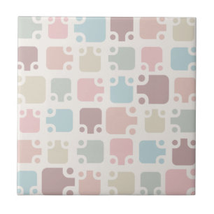 Mid Century Modern Pattern Pastel Tegeltje