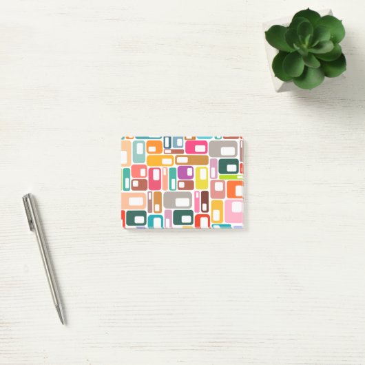 Mid-Century Modern Pattern Post-it® Notes (Kantoor)