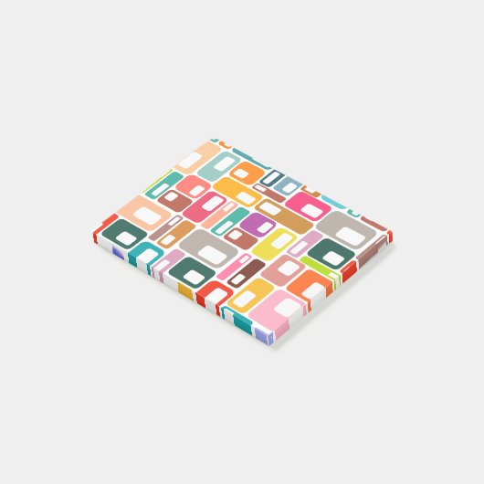 Mid-Century Modern Pattern Post-it® Notes (Schuin)