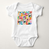 Mid-Century Modern Pattern Romper (Voorkant)