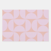 Mid Century Modern Pattern Soft Pastel Lila Inpakpapier Vel (Voorkant 2)