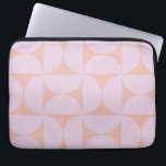 Mid Century Modern Pattern Soft Pastel Lila Laptop Sleeve<br><div class="desc">Retro Mid Century Modern Pattern - Abstracte geometrische vormen - Minimalistisch Patroon in soft pastellavender / paars / lila en beige.</div>