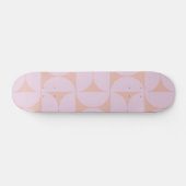 Mid Century Modern Pattern Soft Pastel Lila Persoonlijk Skateboard (Horizontaal)