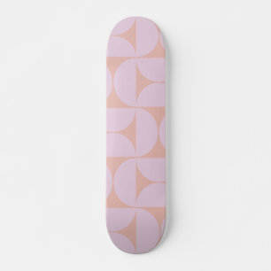 Mid Century Modern Pattern Soft Pastel Lila Persoonlijk Skateboard