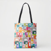Mid-Century Modern Pattern Tote Bag (Voorkant)