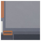 Mid Century Modern Pattern van de marine en Rust Stof (Close Up)