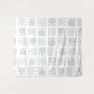 Mid Century Modern Pattern White Wandkleed