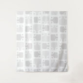 Mid Century Modern Pattern White Wandkleed (Voorkant)