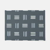 Mid Century Modern Patterned Lines (Slate) Deurmat (Voorkant)