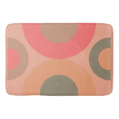 Mid-Century Modern Peach and Olive Badmat (Voorkant)