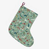 Mid-Century Modern Pet Christmas Stocking Grote Kerstsok (Voorkant (Hangend))