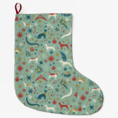 Mid-Century Modern Pet Christmas Stocking Grote Kerstsok (Voorkant)