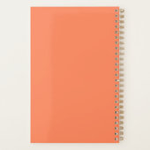 Mid Century Modern Petals voor Oranje gepersonalis Planner (Achterkant)