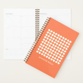 Mid Century Modern Petals voor Oranje gepersonalis Planner