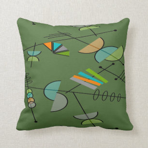 Mid-century Modern Pillow Geometric Pattern #9 Kussen
