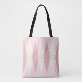 Mid Century Modern Pink Argyle Canvas tas (Voorkant)