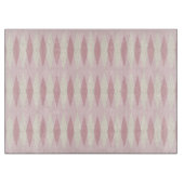 Mid Century Modern Pink Argyle Cutting Board Snijplank (Voorkant)