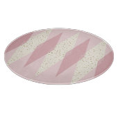 Mid Century Modern Pink Argyle Cutting Board Snijplank (Hoek)