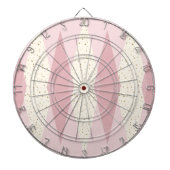 Mid Century Modern Pink Argyle Dart Board Dartbord (Voorkant)