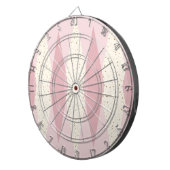 Mid Century Modern Pink Argyle Dart Board Dartbord (Voorkant Rechts)